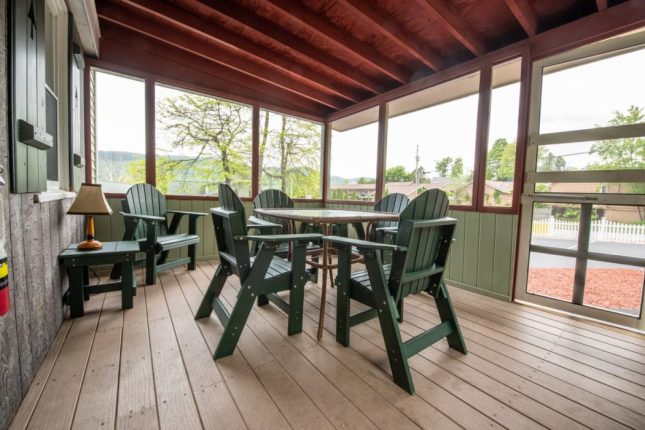 Shore Meadows LakeHouse Cabin 11 Patio View 2